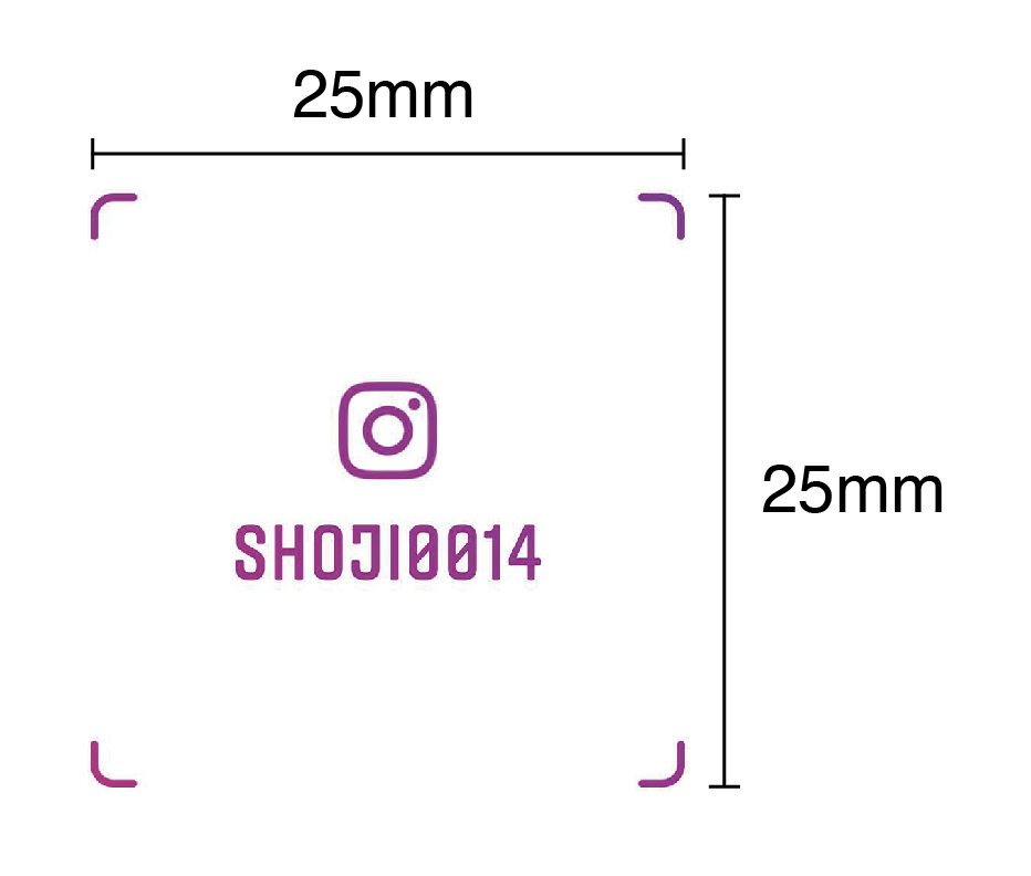 フライヤーや名刺 ショップカード などにインスタのネームタグを印刷する際のサイズ注意点 名もなきフリーランスデザイナーshojiの独り言